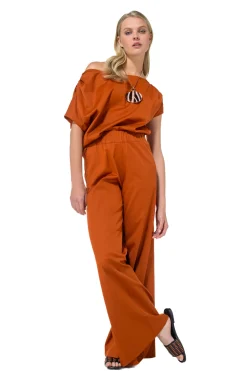 Caroline Biss Tops*1668-35 / Asymmetrische Comfortabele Top In Katoen