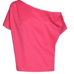 Caroline Biss Tops*1668-74 / Asymmetrische Comfortabele Top In Katoen