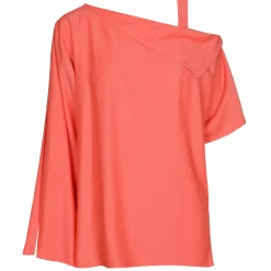 Caroline Biss Tops*1686-55 / Asymmetrische Geklede Top
