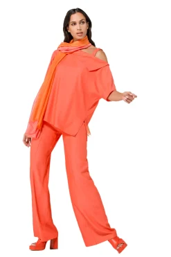 Caroline Biss Tops*1686-55 / Asymmetrische Geklede Top