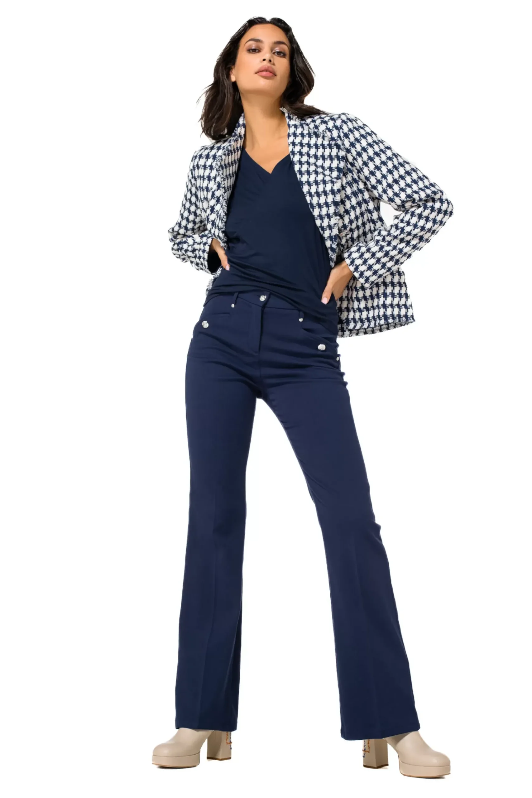 Caroline Biss Tops*1901-21 / Asymmetrische T-Shirt In Jersey