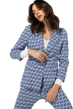 Caroline Biss Vesten*1850-29 / Comfortabele Blazer Pop-Art Print