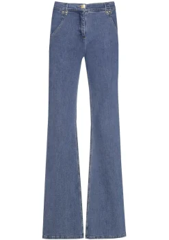 Caroline Biss Broeken*1524-24 / Comfortabele Bootcut Jeans, Normal Waist