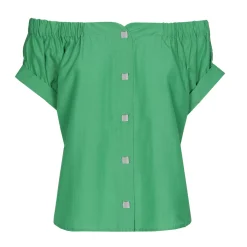 Caroline Biss Tops*3654-61 / Comfortabele Off-Shoulder Top