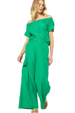 Caroline Biss Tops*3654-61 / Comfortabele Off-Shoulder Top