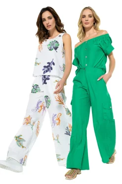 Caroline Biss Tops*3654-61 / Comfortabele Off-Shoulder Top