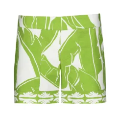 Caroline Biss Broeken*3555-79 / Comfortabele Short In Pique Katoen, Normal Waist