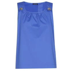 Caroline Biss Tops*3673-26 / Comfortabele Top Met Rugeffect