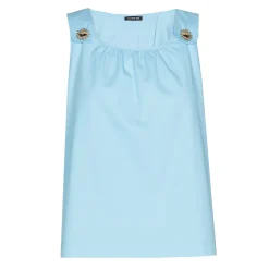 Caroline Biss Tops*3673-62 / Comfortabele Top Met Rugeffect