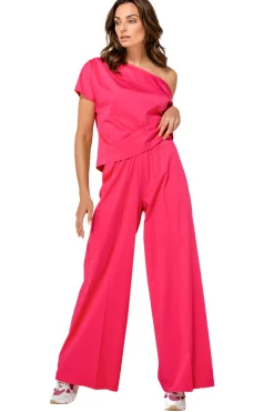 Caroline Biss Broeken*1569-74 / Comfortabele Wijde Broek In Katoen, Normal Waist
