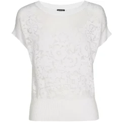 Caroline Biss Pulls*1266-91 / Elegante Half Doorschijnende Top