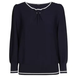 Caroline Biss Pulls*1248-21 / Fijn Gebreide Bicolor Pull
