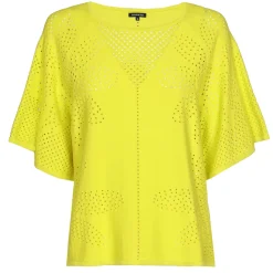Caroline Biss Pulls*1249-80 / Fijn Gebreide Pull Met Bloemeffect