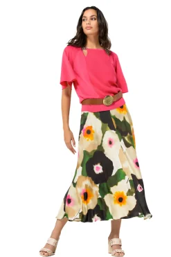 Caroline Biss Pulls*1258-74 / Fijn Gebreide Pull Met Fantasiemouw