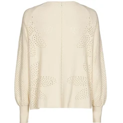 Caroline Biss Pulls*1250-34 / Fijn Gebreide Pull Met Bloemeffect