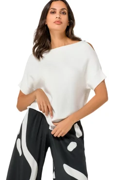 Caroline Biss Pulls*1246-91 / Fijn Gebreide Top Met Schoudereffect