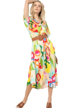 Caroline Biss Jurken*3166-79 / Frivole Midi Jurk