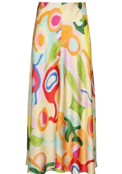 Caroline Biss Rokken*3766-79 / Frivole Zwierige Midi Rok