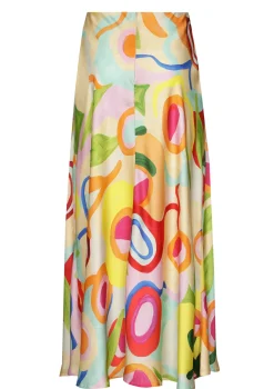 Caroline Biss Rokken*3766-79 / Frivole Zwierige Midi Rok