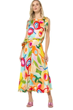 Caroline Biss Rokken*3766-79 / Frivole Zwierige Midi Rok