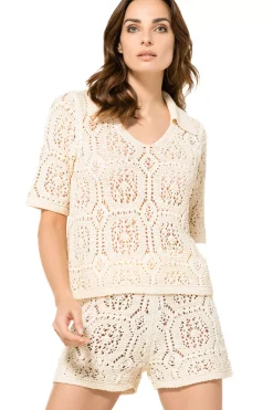 Caroline Biss Broeken*3517-93 / Gehaakte Short, Normal Waist