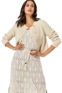 Caroline Biss Pulls*1281-34 / Grof Gebreide Bolero In Katoen