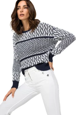 Caroline Biss Pulls*1220-29 / Grof Gebreide 'Debut De Saison' Pull
