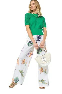 Caroline Biss Pulls*3212-61 / Half Doorzichtige Gebreide Pull