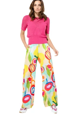 Caroline Biss Pulls*3212-71 / Half Doorzichtige Gebreide Pull