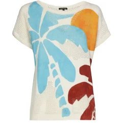 Caroline Biss Pulls*3202-89 / Half Doorzichtige Gebreide Zomerse Pull