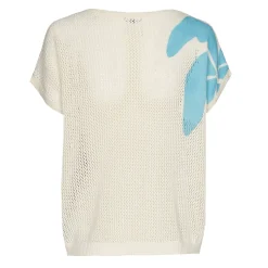 Caroline Biss Pulls*3202-89 / Half Doorzichtige Gebreide Zomerse Pull