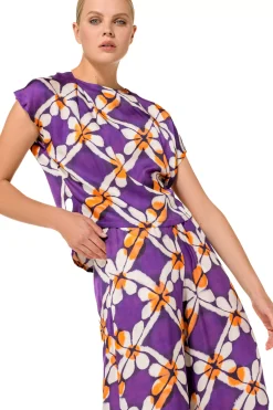 Caroline Biss Tops*1600-45 / Korte Rechte Soepelvallende Top
