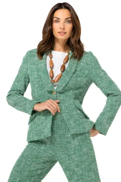 Caroline Biss Vesten*1888-62 / Licht Aansluitende Blazer In Lichte Bouclette