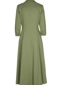 Caroline Biss Jurken*1167-60 / Licht Aansluitende Midi Jurk Met Stretch