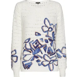 Caroline Biss Pulls*1289-29 / Los Gebreide Pull Met Print