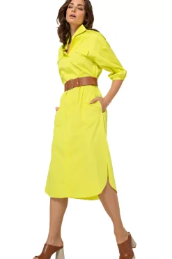 Caroline Biss Jurken*1177-80 / Rechtvallende Jurk In Stretch