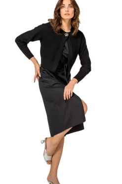Caroline Biss Jurken*1169-10 / Rechtvallende Jurk In Stretch
