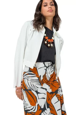 Caroline Biss Tops*1627-10 / Rechtvallende Top Met Mouweffect