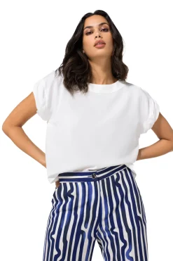 Caroline Biss Tops*1634-91 / Rechtvallende Top Met Mouweffect