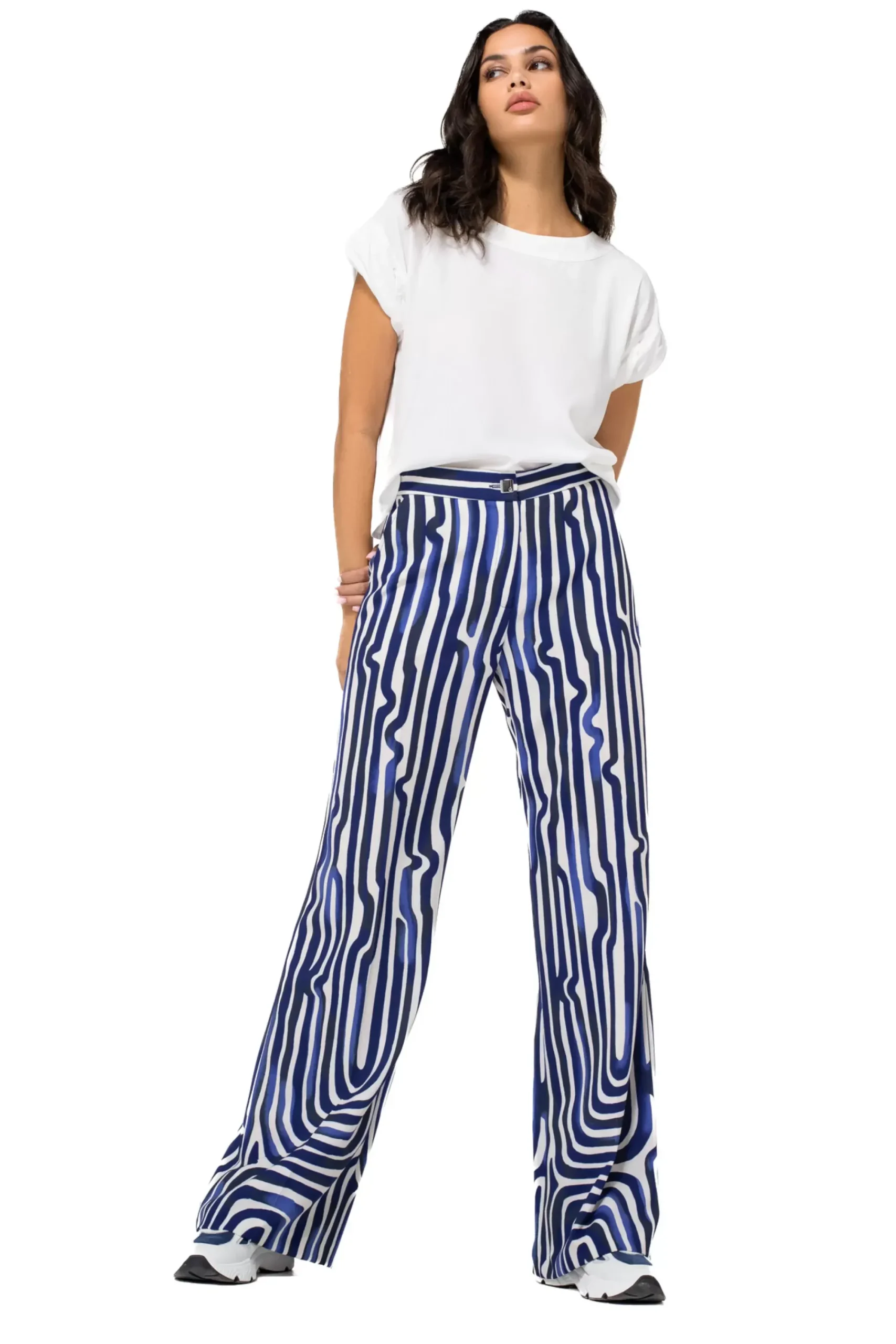 Caroline Biss Tops*1634-91 / Rechtvallende Top Met Mouweffect