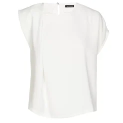 Caroline Biss Tops*1621-91 / Soepelvallende Asymmetrische Korte Top