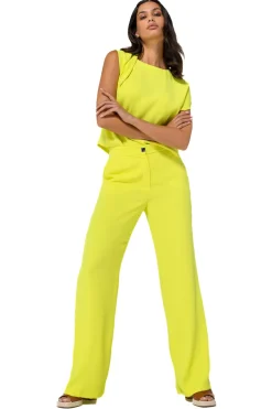 Caroline Biss Broeken*1521-80 / Soepelvallende Citylook Broek, Recht Been, Normal Waist