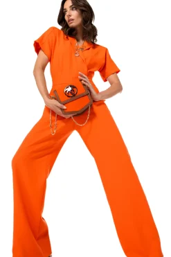 Caroline Biss Broeken*1580-53 / Soepelvallende Comfortabele Jumpsuit, Wijd Been