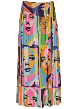 Caroline Biss Rokken*1702-79 / Soepelvallende Midirok Pop-Art