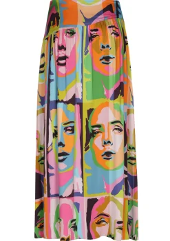 Caroline Biss Rokken*1702-79 / Soepelvallende Midirok Pop-Art