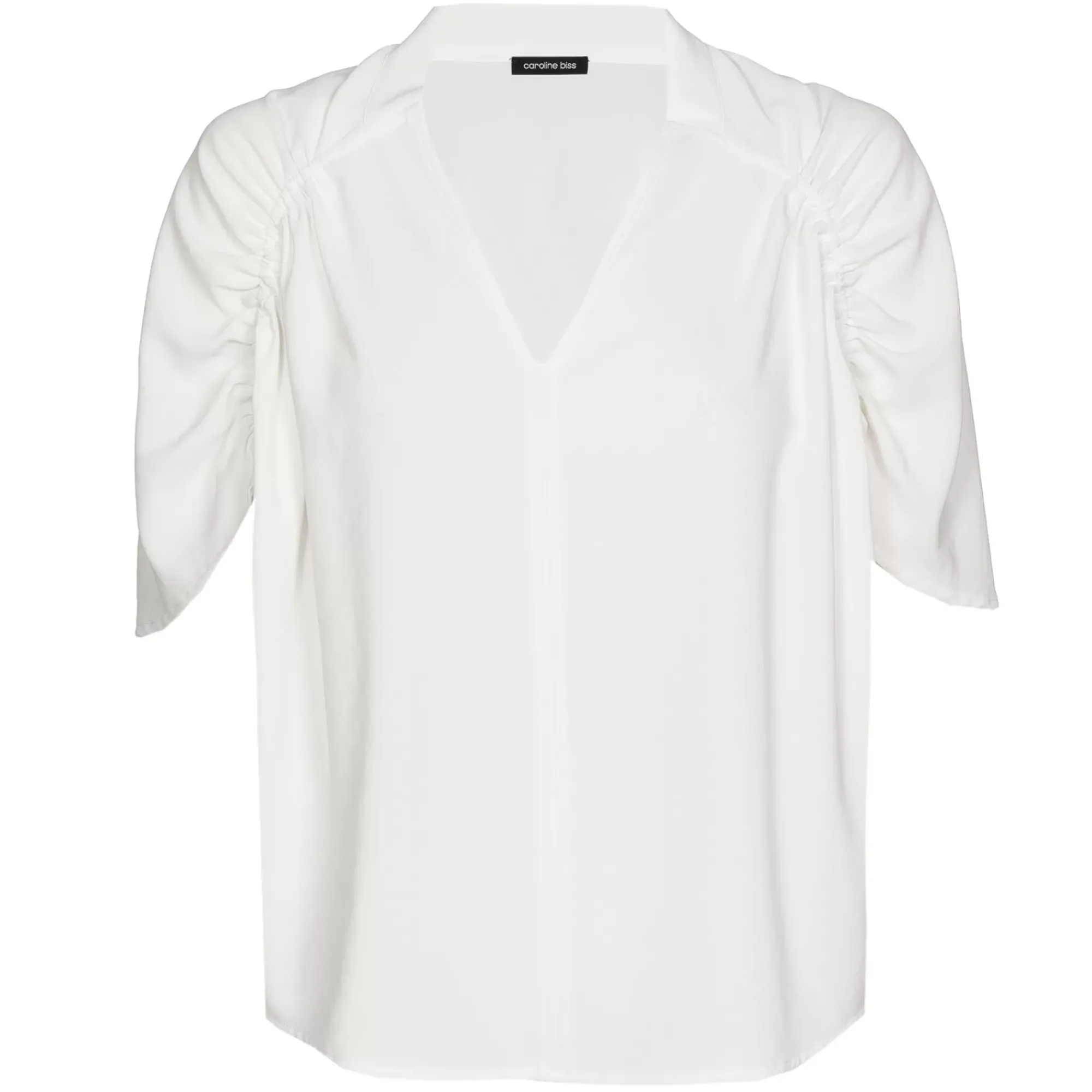 Caroline Biss Tops*1691-91 / Soepelvallende Rechte Bloes Met Mouweffect