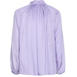 Caroline Biss Tops*1689-46 / Soepelvallende Rechte Shiny Bloes