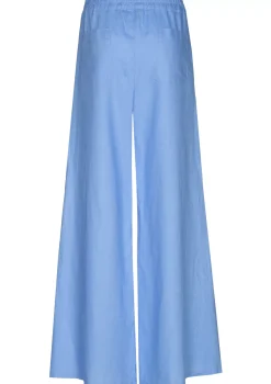 Caroline Biss Broeken*3571-24 / Wijde Broek In Linnen, Normal Waist