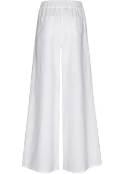 Caroline Biss Broeken*3571-90 / Wijde Broek In Linnen, Normal Waist